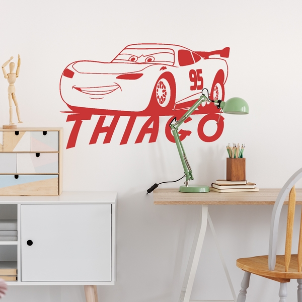 Voorbeeld van de muur stickers: Thiago Cars